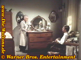 Tue Busse! Tue Busse! Ester will John-Boy bei der Predigt helfen.