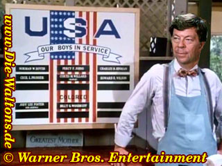 Ikes Ehrentafel: 'Unsere Jungen im Wehrdienst' Wer von den Jungs seine Dienstpflicht erf&uuml;llt, oder freiwillig dient erscheint hier. Oben steht zB. Curtis Willard und unten unter den Farbigen: Jody Lee Foster. Auch hier gibt es Rassentrennung.