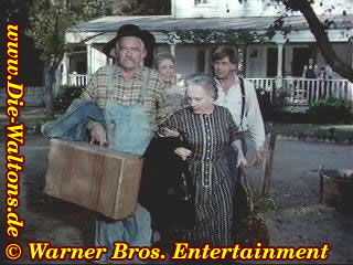 Sam und Ester packen die Koffer und verlassen zum Schrecken von John und Olivia das Haus.